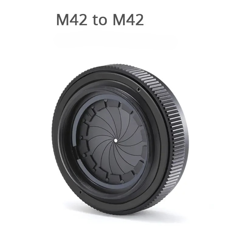 Lens Adapter Ring - ปรับรูรับแสงได้ 1.5-25 มม. ไอริสไดอะแฟรม M42 ถึง