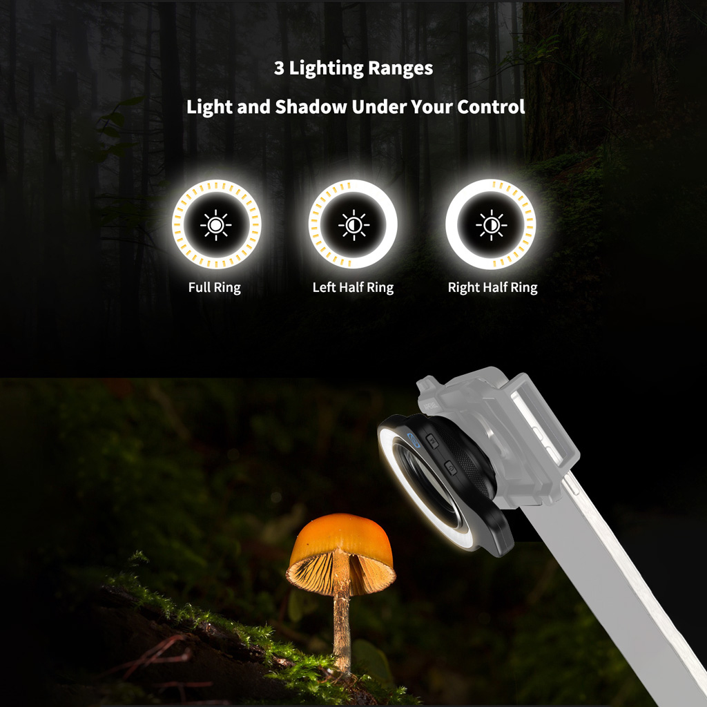 ไฟวงแหวน LED สำหรับถ่ายภาพมาโค - Lens Adapter Ring บทวิจารณ์และราคา