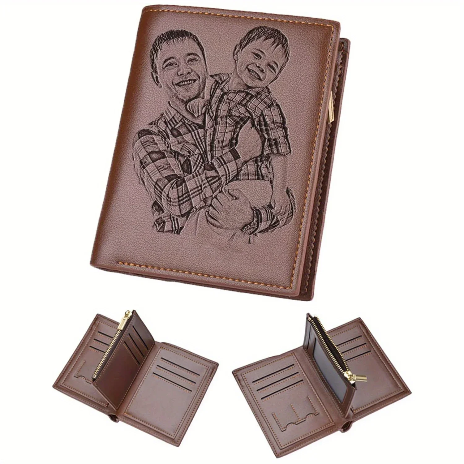 กระเป๋าสตางค์ผู้ชายแกะสลักแบบก - Photographic Memory บทวิจารณ์และราคา