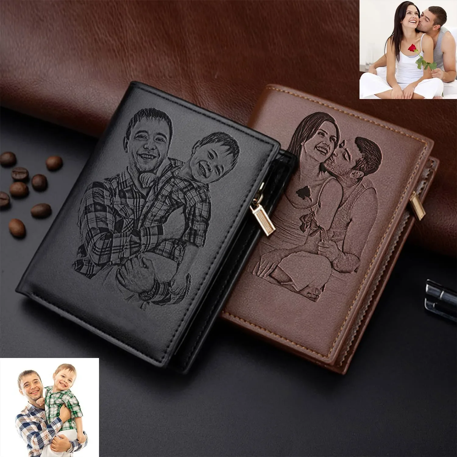 กระเป๋าสตางค์ผู้ชายแกะสลักแบบก - Photographic Memory บทวิจารณ์และราคา